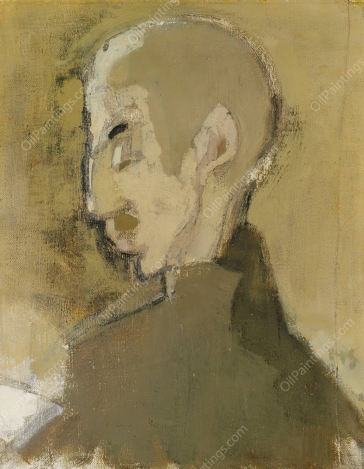 The Landlord II  by Helene Schjerfbeck - Hand-Painted Oil Painting Reproduction