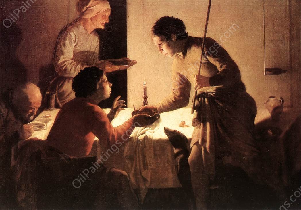 The Supper by Hendrick Terbrugghen - Hand-Painted Oil Painting Reproduction