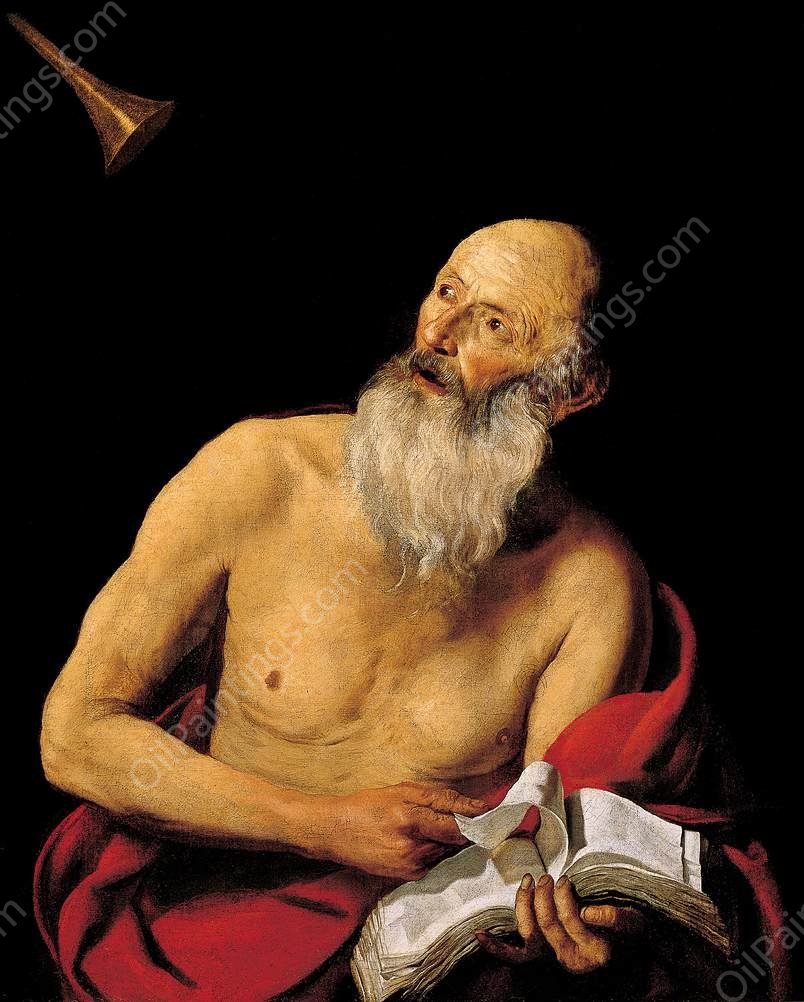 St Jerome by Hendrick Van Somer - Hand-Painted Oil Painting Reproduction