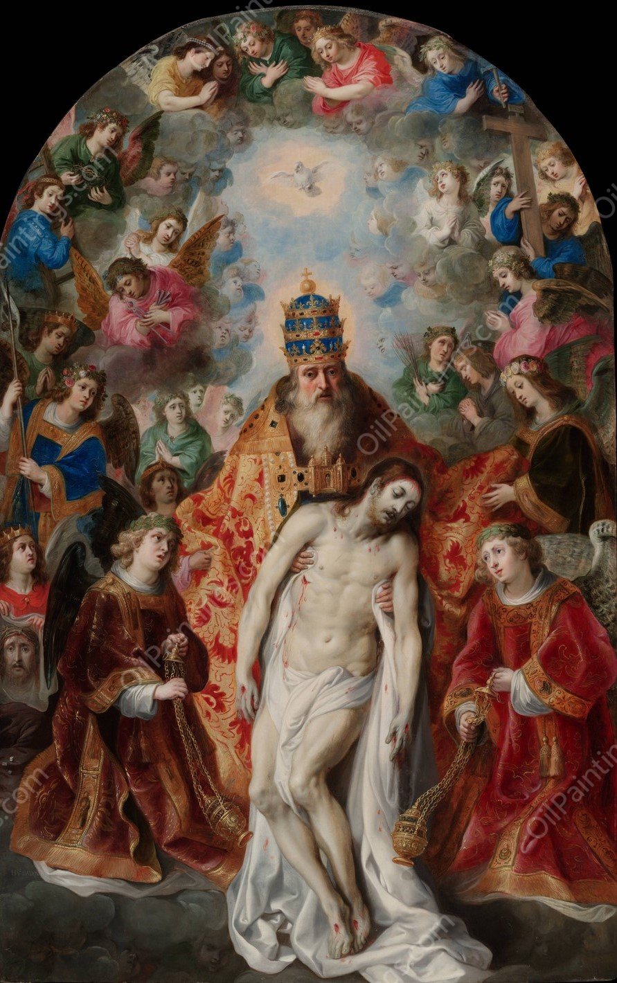 The Trinity  by Hendrik Van Balen - Hand-Painted Oil Painting Reproduction