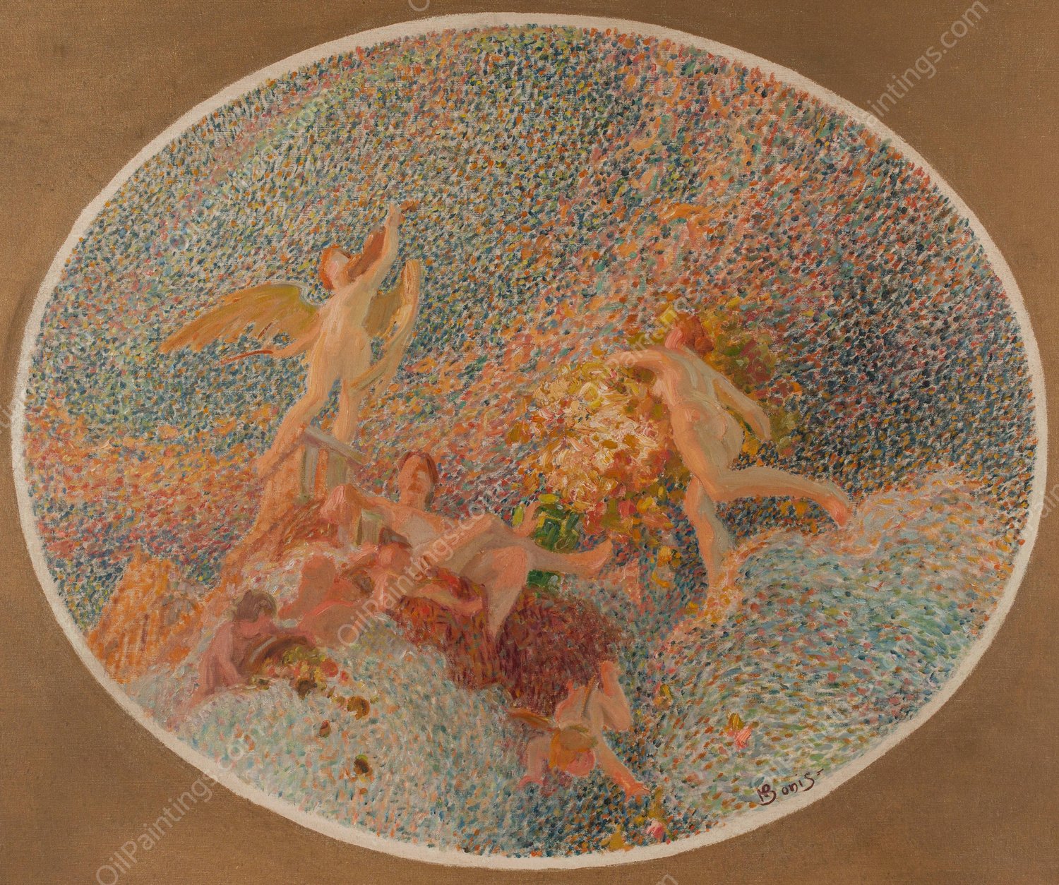 Les Arts- Harmonies  by Henri Bonis - Hand-Painted Oil Painting Reproduction