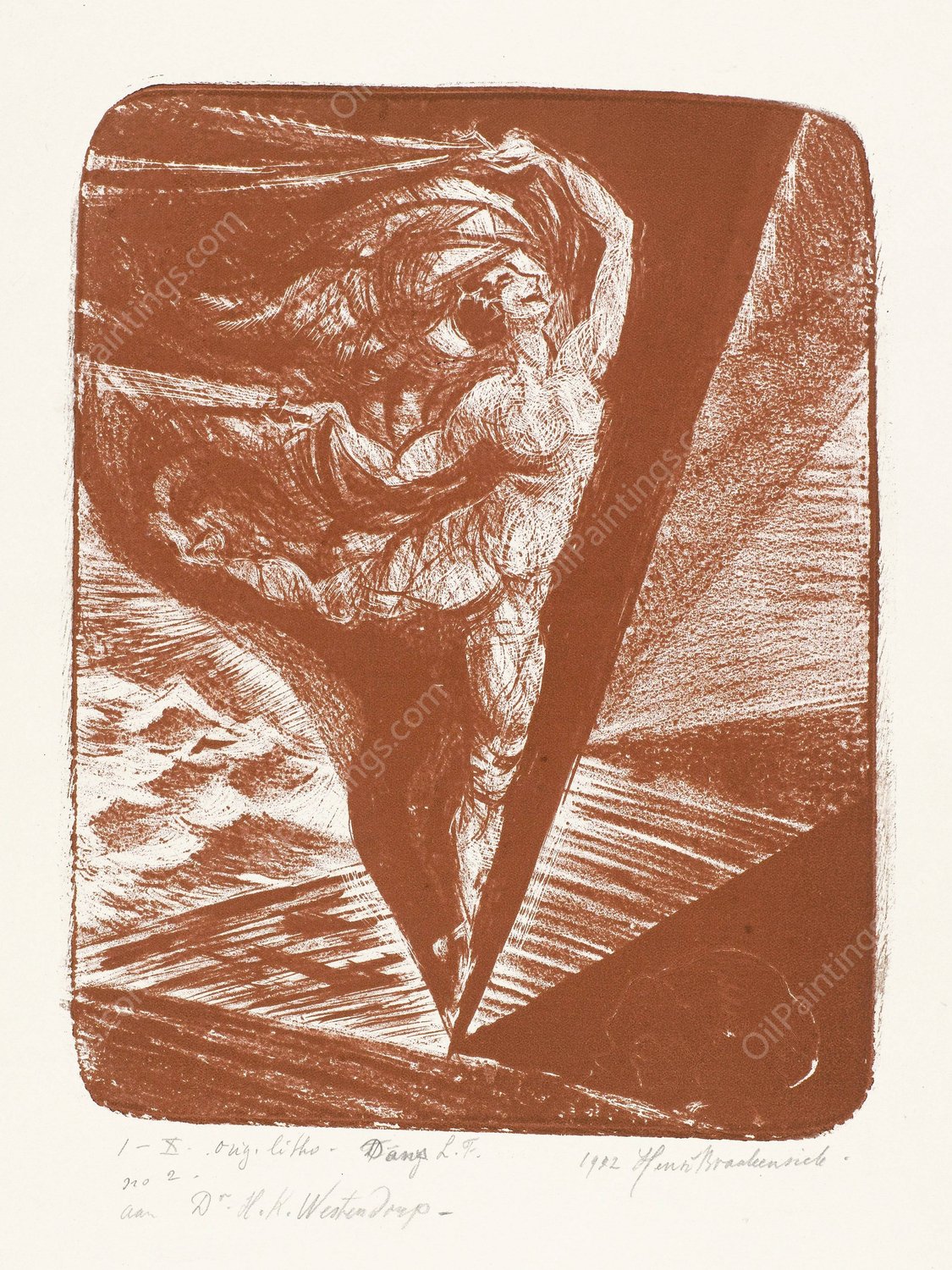 Dans L.F.  by Henri Braakensiek - Hand-Painted Oil Painting Reproduction