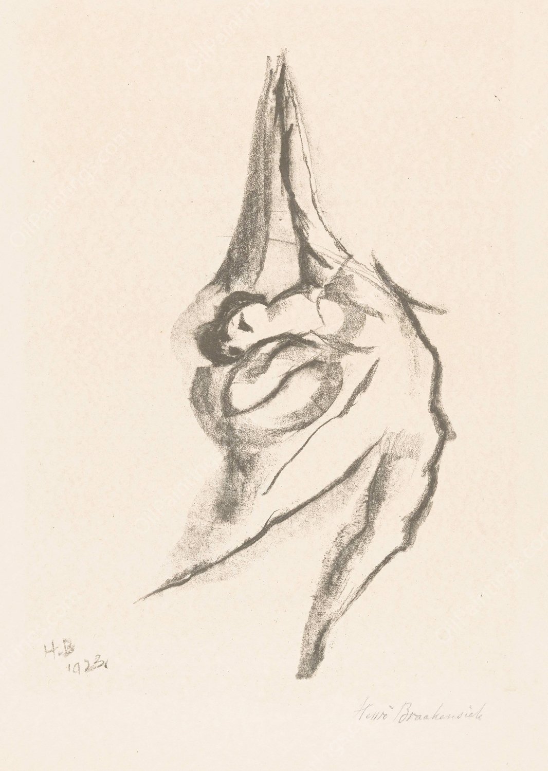 Dansende vrouw  by Henri Braakensiek - Hand-Painted Oil Painting Reproduction