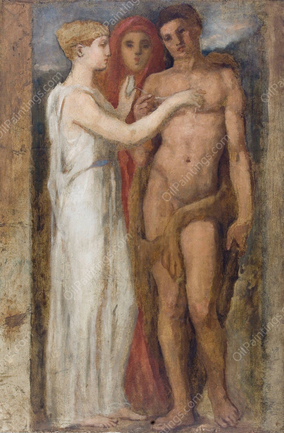 Le Fil d'Ariane  by Henri Cros - Hand-Painted Oil Painting Reproduction