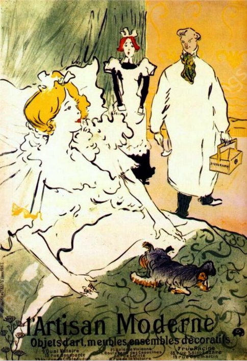 Craftsman Modern by Henri De Toulouse-Lautrec - Hand-Painted Oil Painting Reproduction