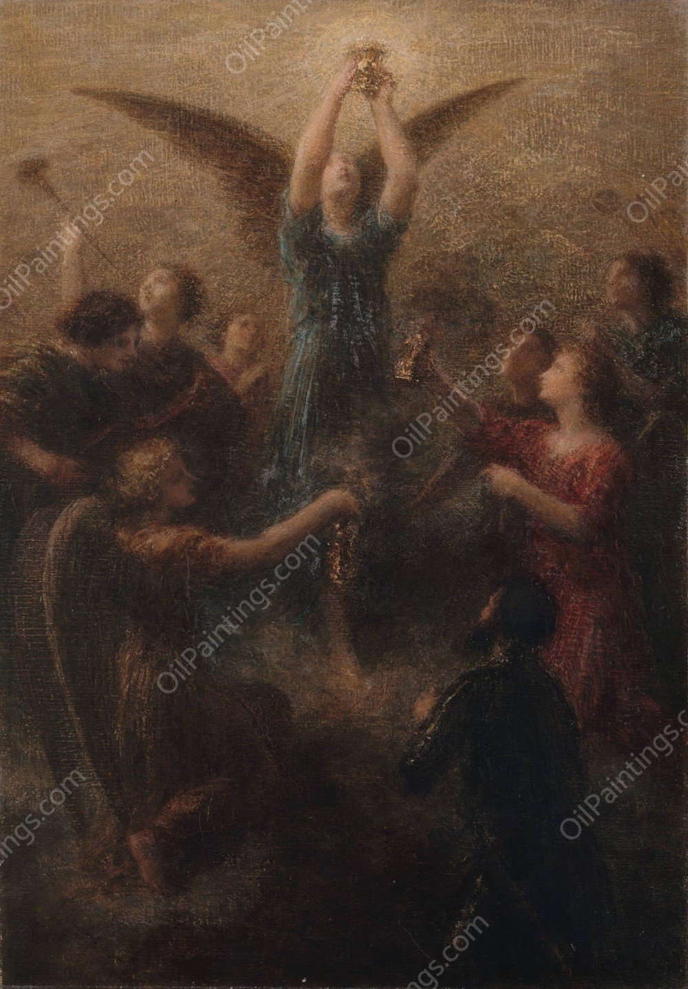 Le Graal. Prelude de Lohengrin  by Henri Fantin-Latour - Hand-Painted Oil Painting Reproduction