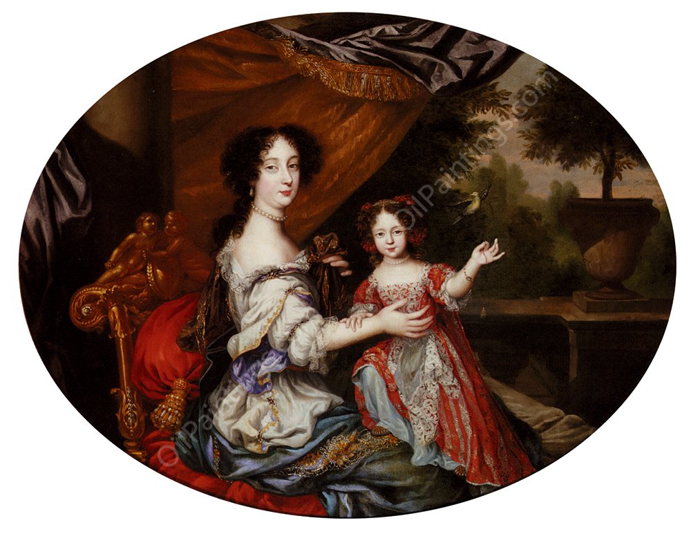 Portrait Of Barbara Villiers, Countess Of Castlemaine 1640-1709 by Henri Gascars - Hand-Painted Oil Painting Reproduction