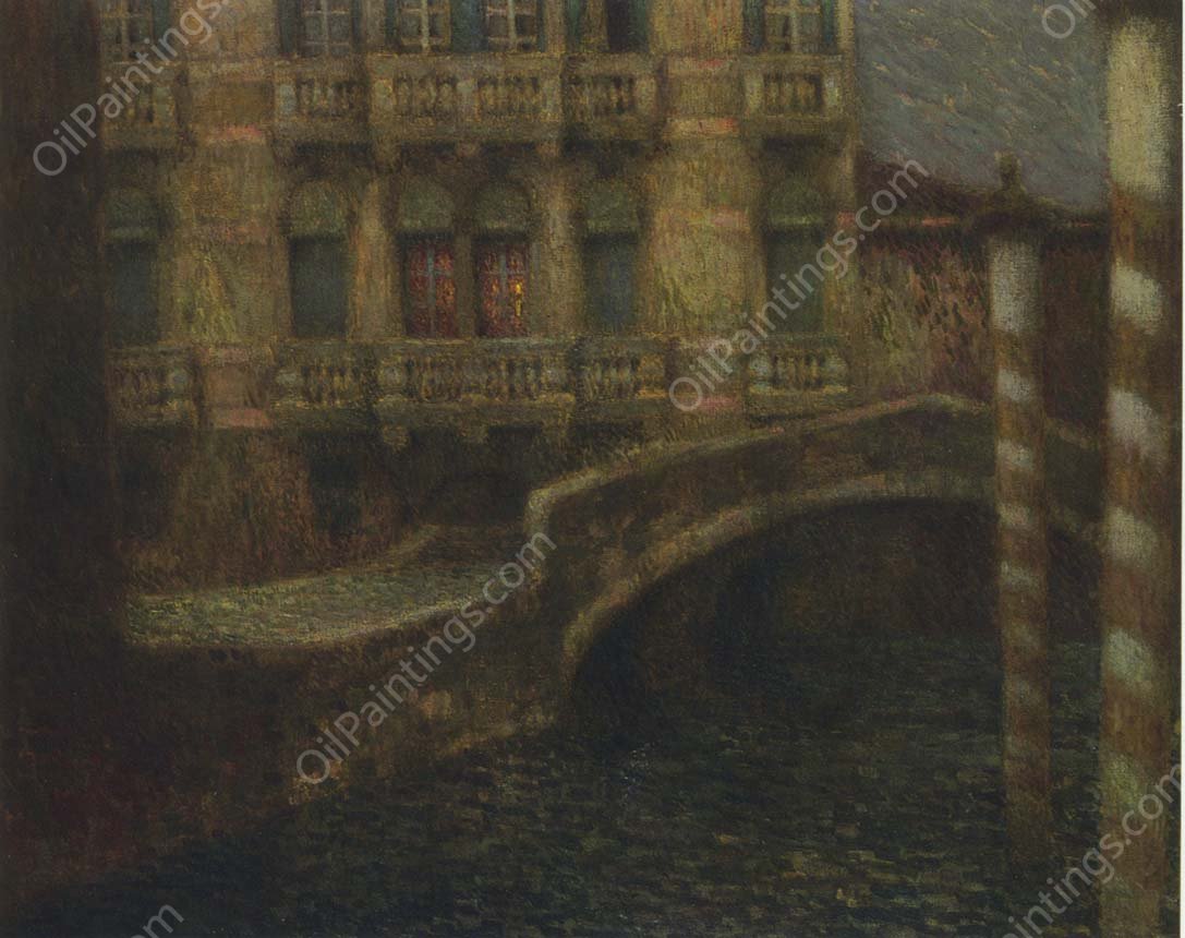 The Gray Palace by Henri Le Sidaner - Hand-Painted Oil Painting Reproduction