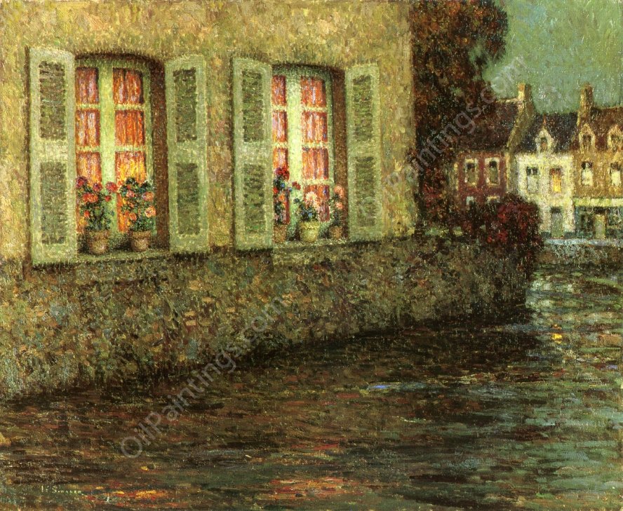 Windows by Henri Le Sidaner - Hand-Painted Oil Painting Reproduction