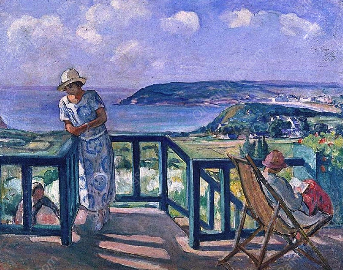Across the Bay by Henri Lebasque - Hand-Painted Oil Painting Reproduction