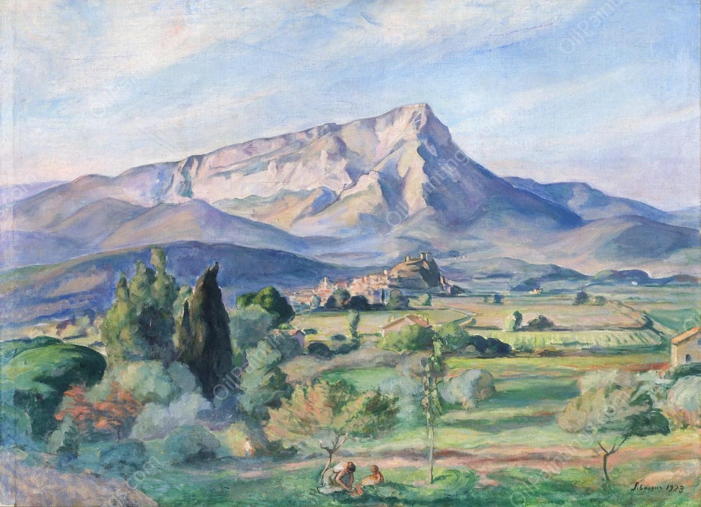 La Vallee de la Garde by Henri Lebasque - Hand-Painted Oil Painting Reproduction