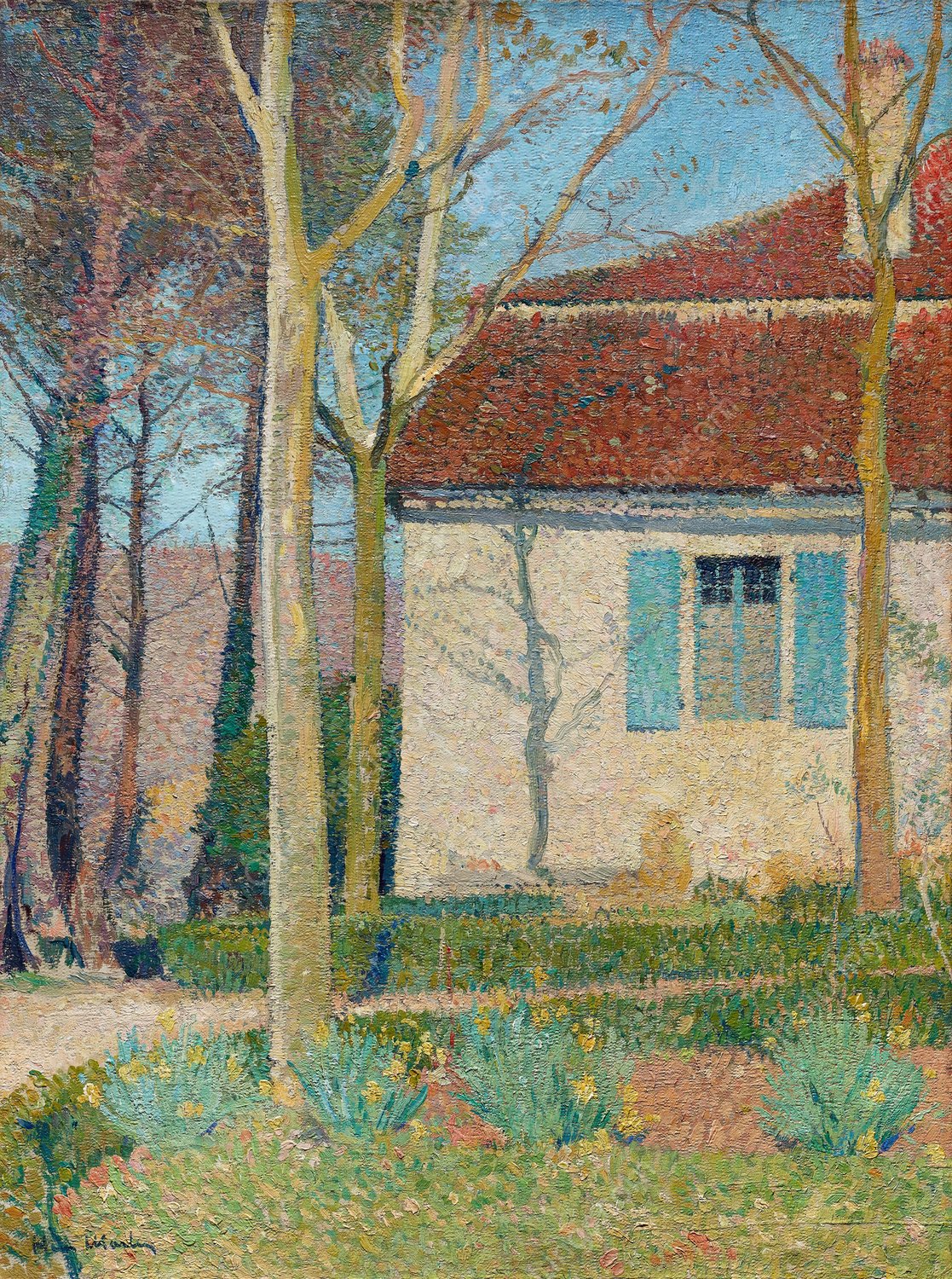 Corner of a House  by Henri Martin - Hand-Painted Oil Painting Reproduction