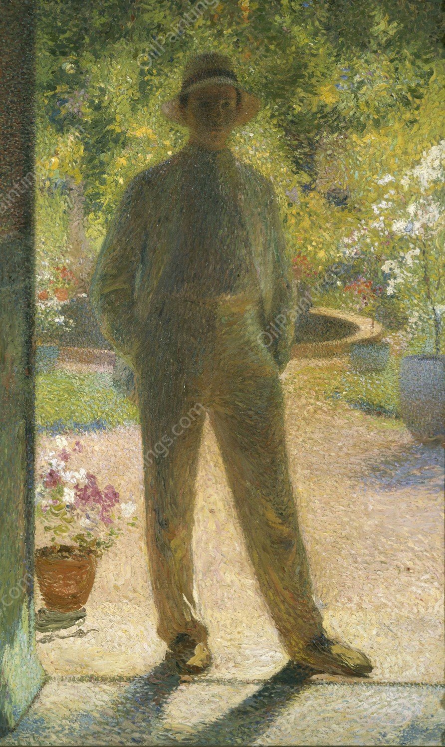 Jacques Martin-Ferrieres a Marquayrol  by Henri Martin - Hand-Painted Oil Painting Reproduction