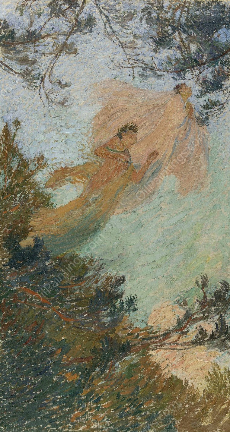 Les Muses  by Henri Martin - Hand-Painted Oil Painting Reproduction