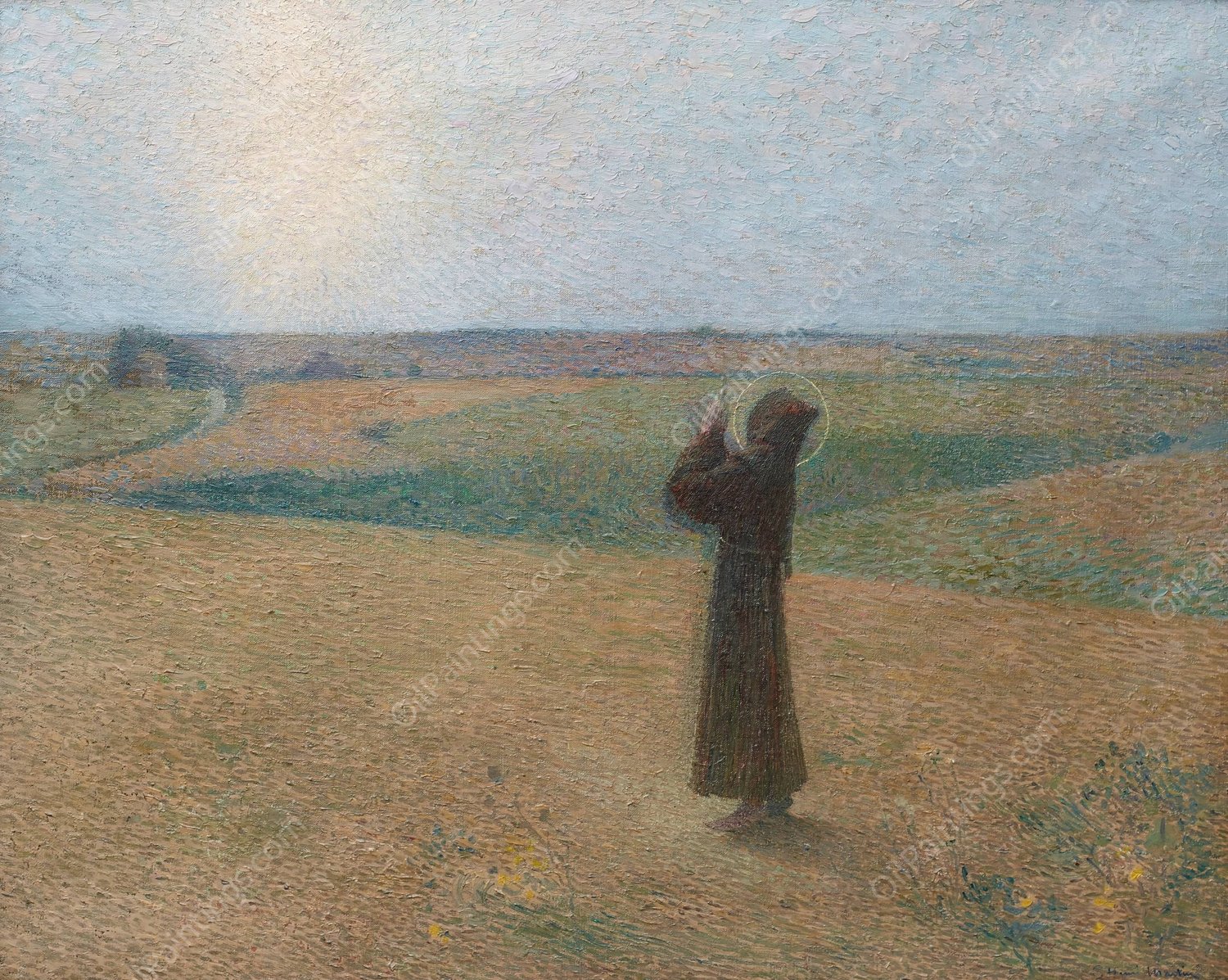 Saint Francis of Assisi by Henri Martin - Hand-Painted Oil Painting Reproduction