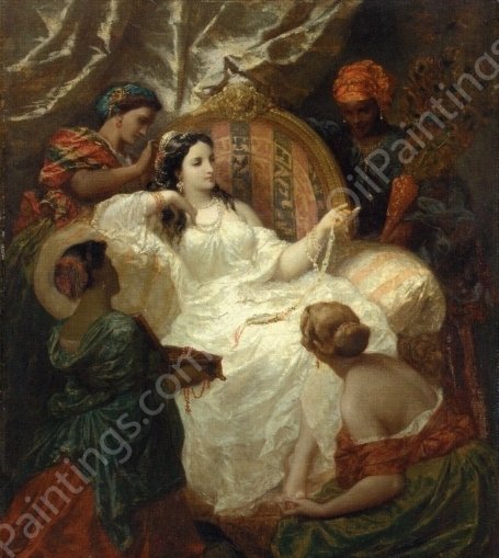 The Dressing of the Favorite by Henri Pierre Picou - Hand-Painted Oil Painting Reproduction