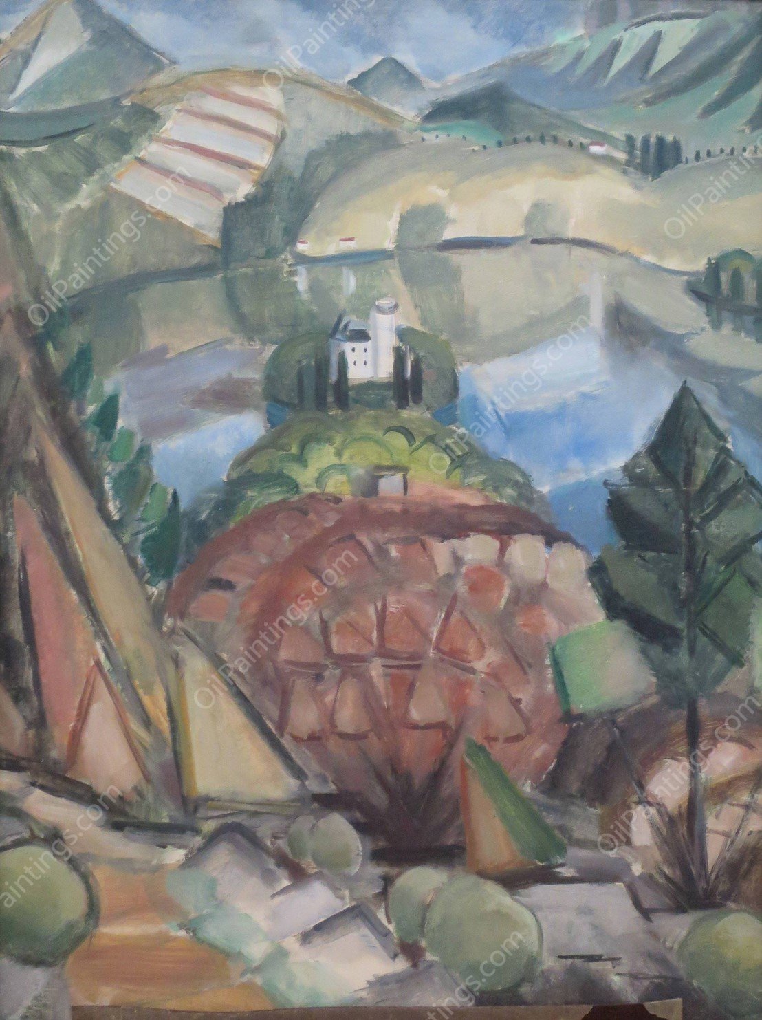 Lake  by Henri Victor Gabriel Le Fauconnier - Hand-Painted Oil Painting Reproduction