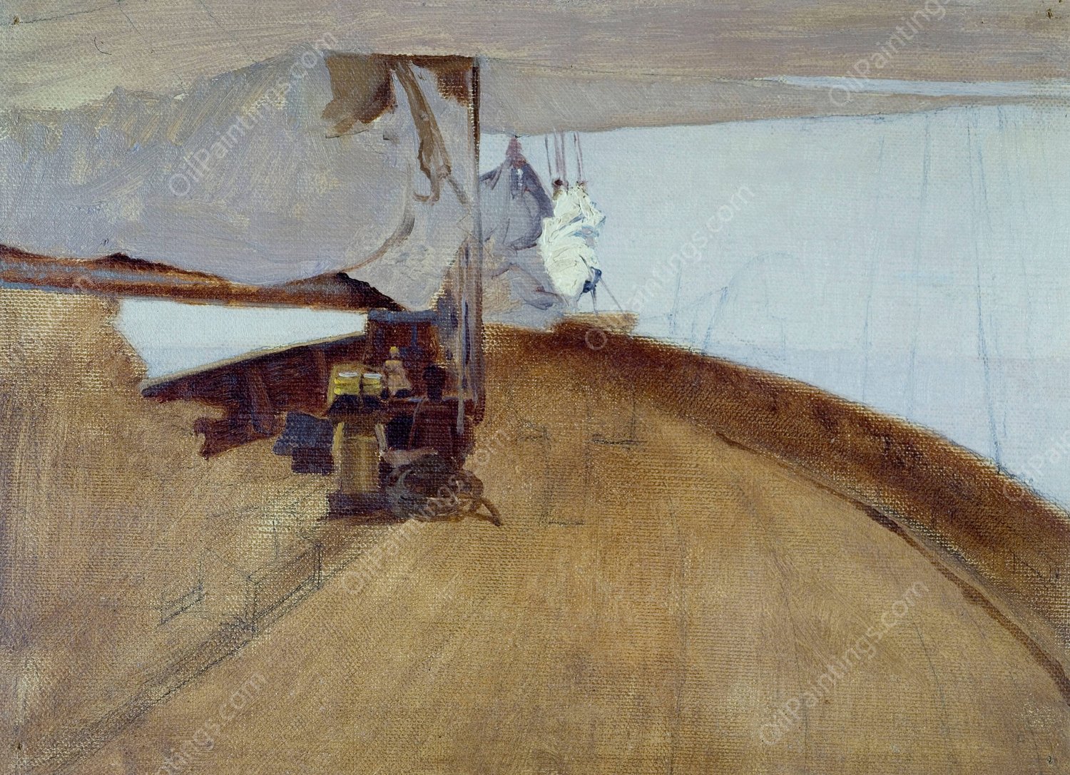 Pont avant de l'Alda  by Henry Brokman - Hand-Painted Oil Painting Reproduction