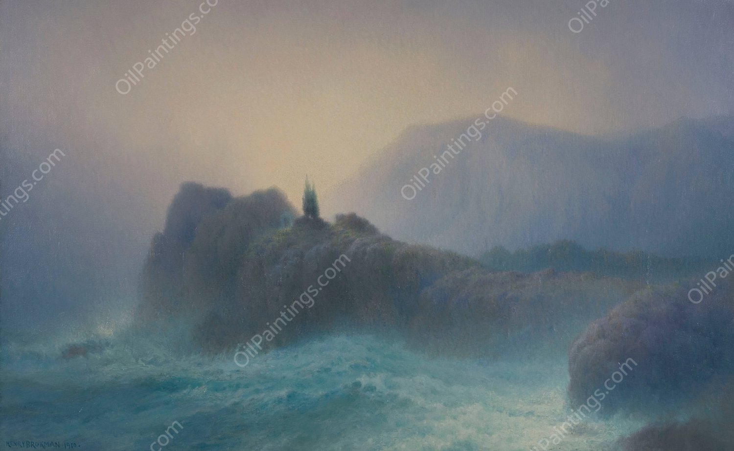 Tombeau Du Marin  by Henry Brokman - Hand-Painted Oil Painting Reproduction