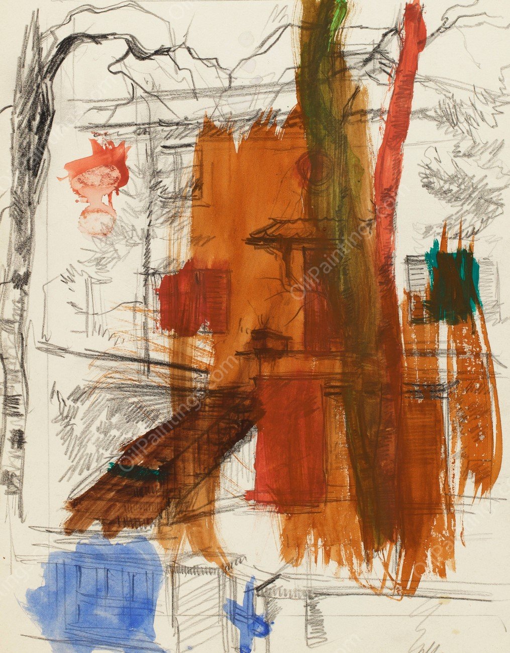 Outline  by Henry Ericsson - Hand-Painted Oil Painting Reproduction