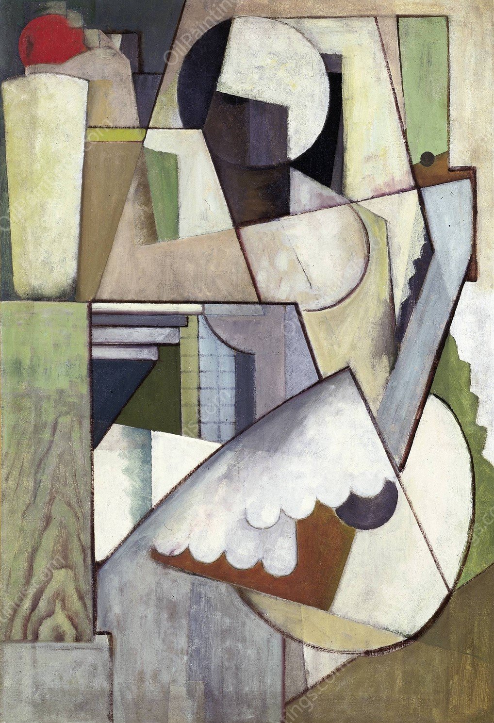 Figure with Guitar II  by Henry Fitch Taylor - Hand-Painted Oil Painting Reproduction