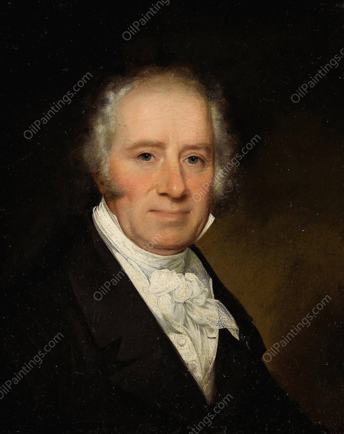 Portrait of the Artist's Father  by Henry Inman - Hand-Painted Oil Painting Reproduction