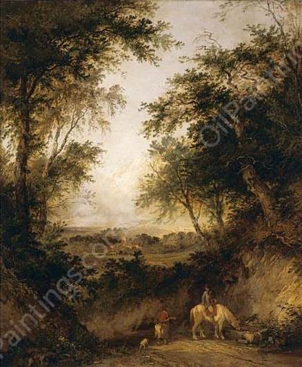 The Woodman's Children by Henry John Boddington - Hand-Painted Oil Painting Reproduction