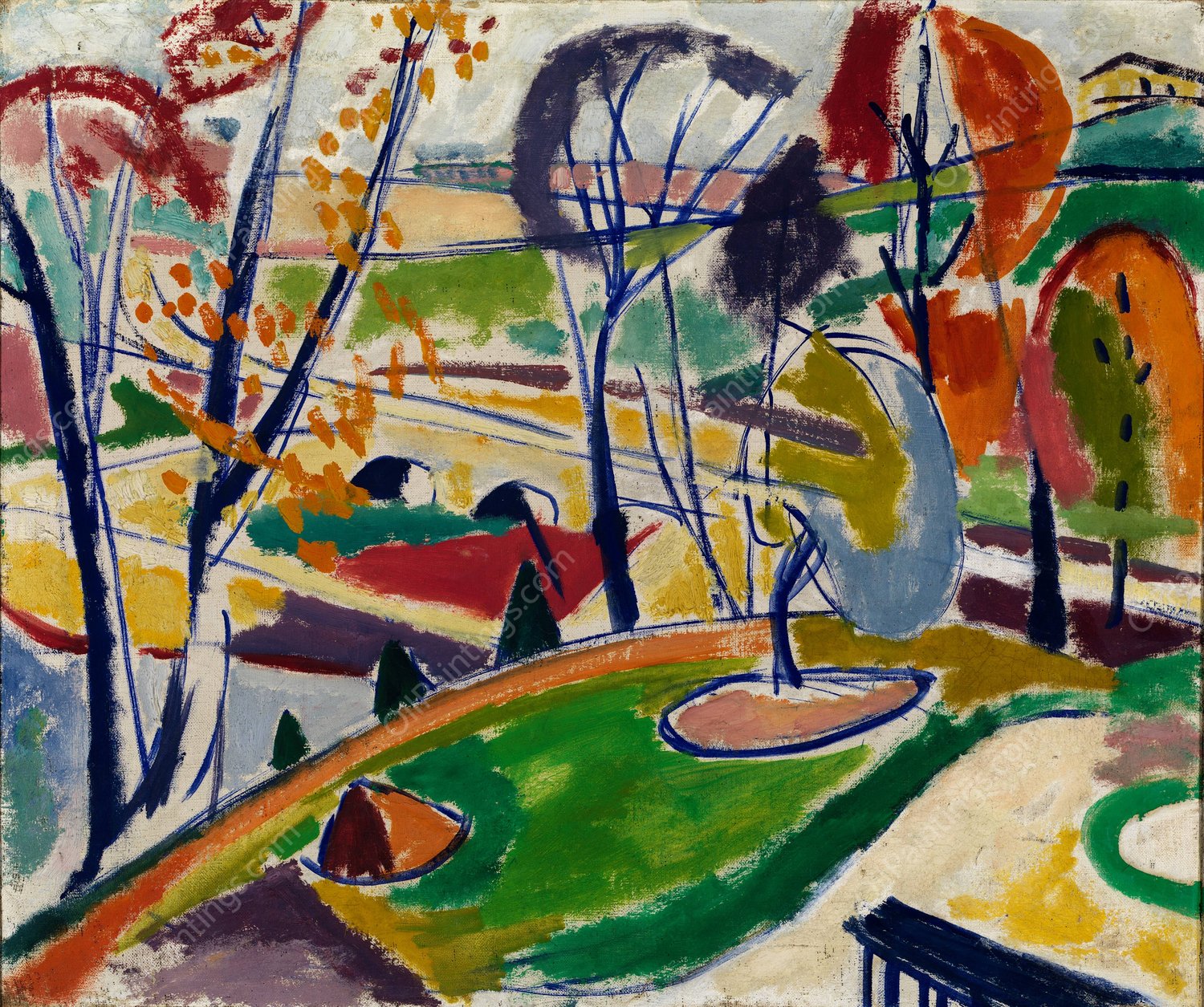 Decor Plat  by Henry Lyman Sayen - Hand-Painted Oil Painting Reproduction