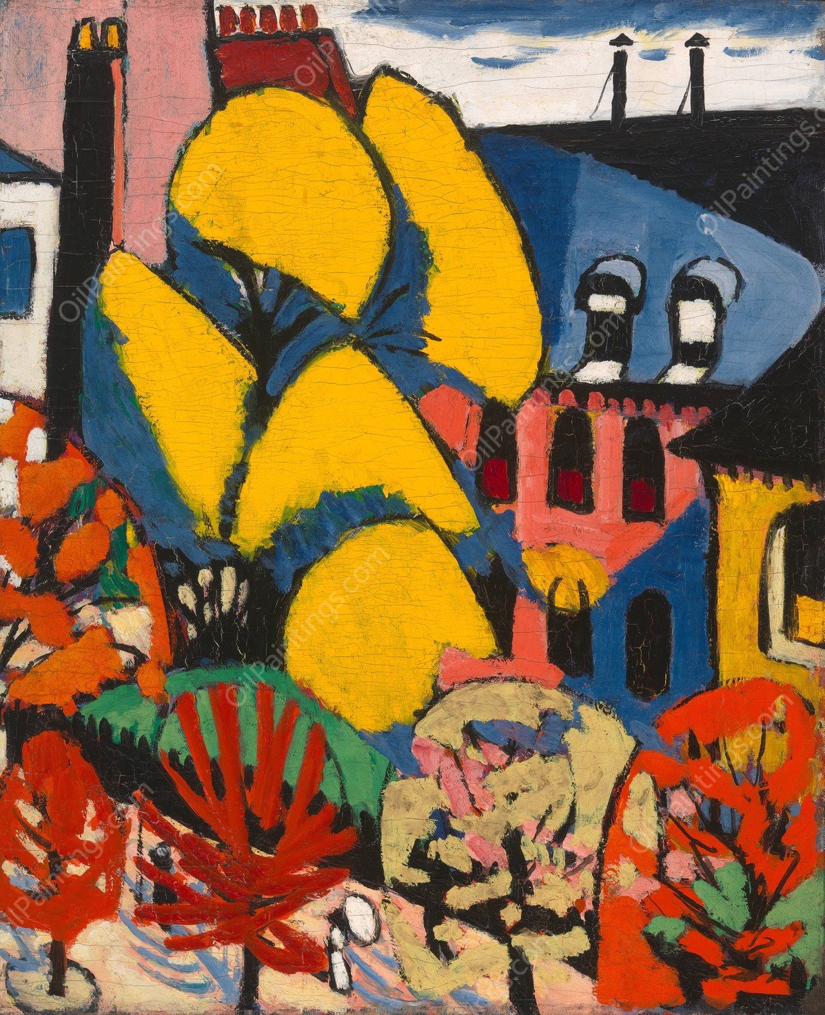 Trees  by Henry Lyman Sayen - Hand-Painted Oil Painting Reproduction