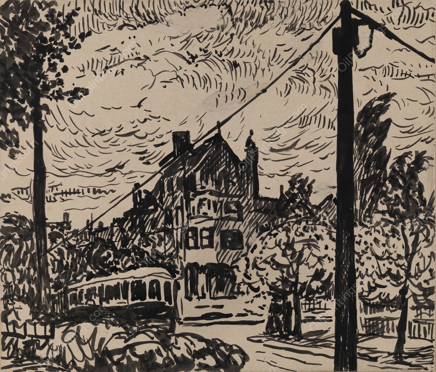 Untitled  by Henry Lyman Sayen - Hand-Painted Oil Painting Reproduction