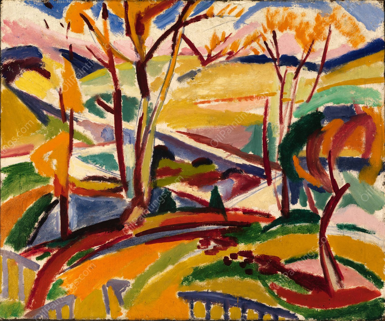 Valley Falls I  by Henry Lyman Sayen - Hand-Painted Oil Painting Reproduction