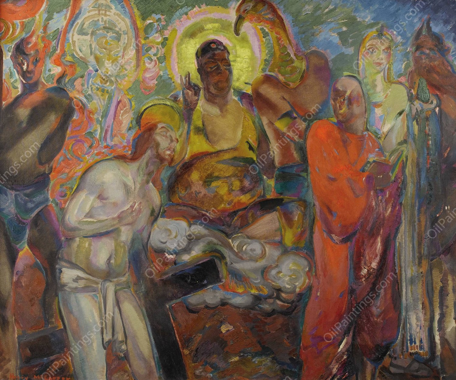 Men's Gods  by Henry Mccarter - Hand-Painted Oil Painting Reproduction