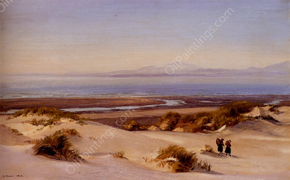 Crossing The Sand-Hills, Cardigan Bay by Henry Moore - Hand-Painted Oil Painting Reproduction