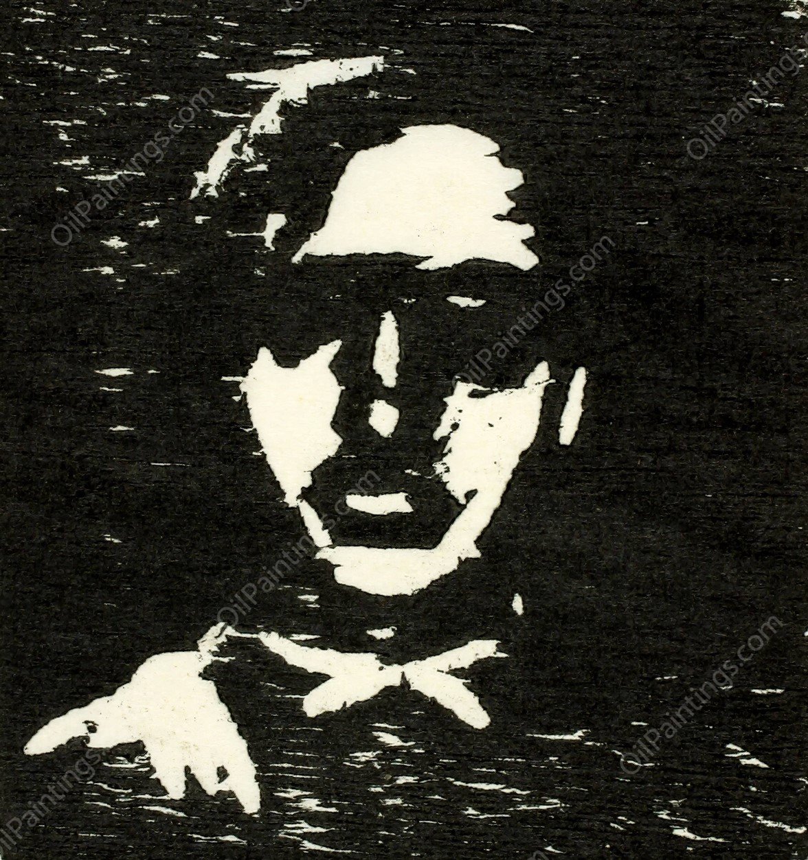 Mandsportraet  by Henry Nielsen - Hand-Painted Oil Painting Reproduction