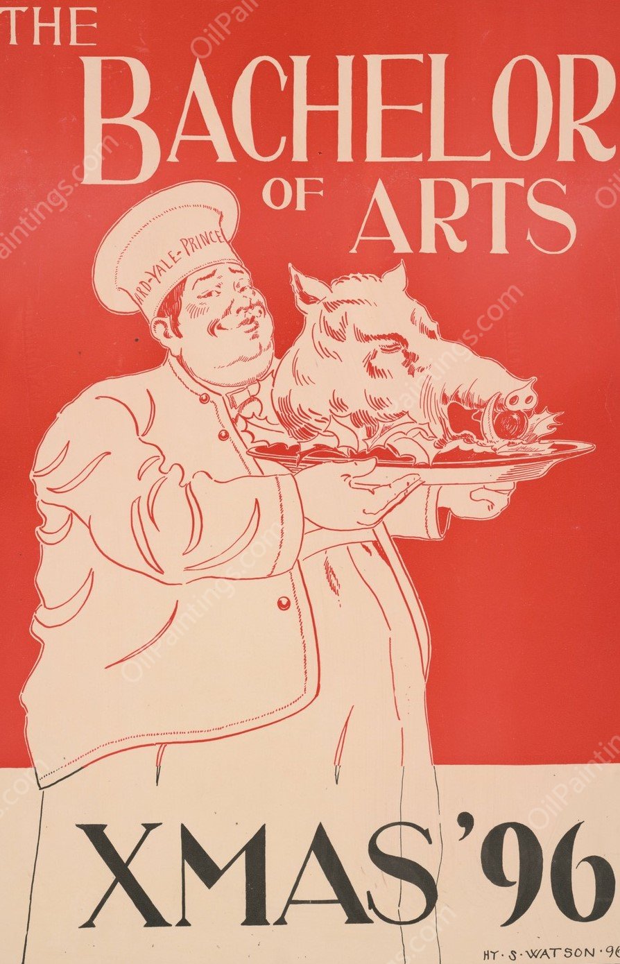 The Bachelor of Arts for Xmas '96  by Henry Summer Watson - Hand-Painted Oil Painting Reproduction