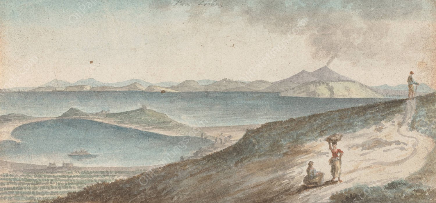 View from Klein Zicker, Thiessow, Germany by Henry Swinburne - Hand-Painted Oil Painting Reproduction