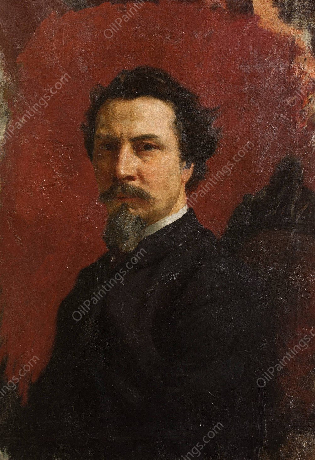 Self-Portrait  by Henryk Siemiradzki - Hand-Painted Oil Painting Reproduction