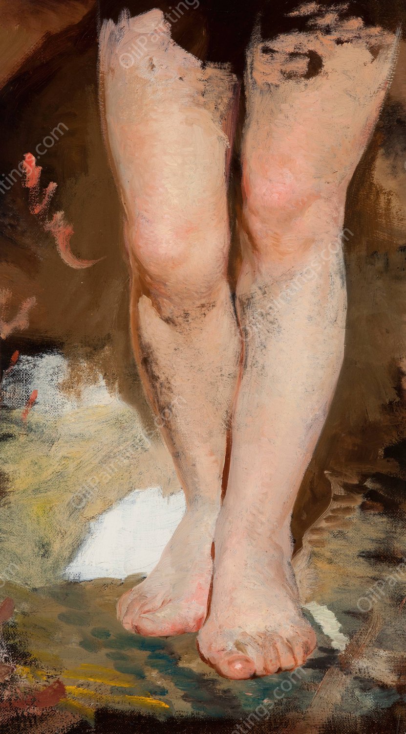 Study of Legs  by Henryk Siemiradzki - Hand-Painted Oil Painting Reproduction