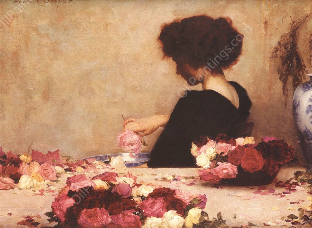 Pot Pourri by Herbert James Draper - Hand-Painted Oil Painting Reproduction