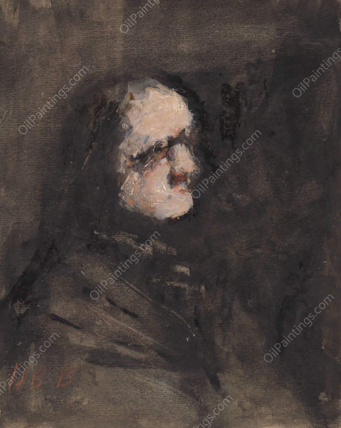 Amouk, after Goya by Hercules Brabazon Brabazon - Hand-Painted Oil Painting Reproduction