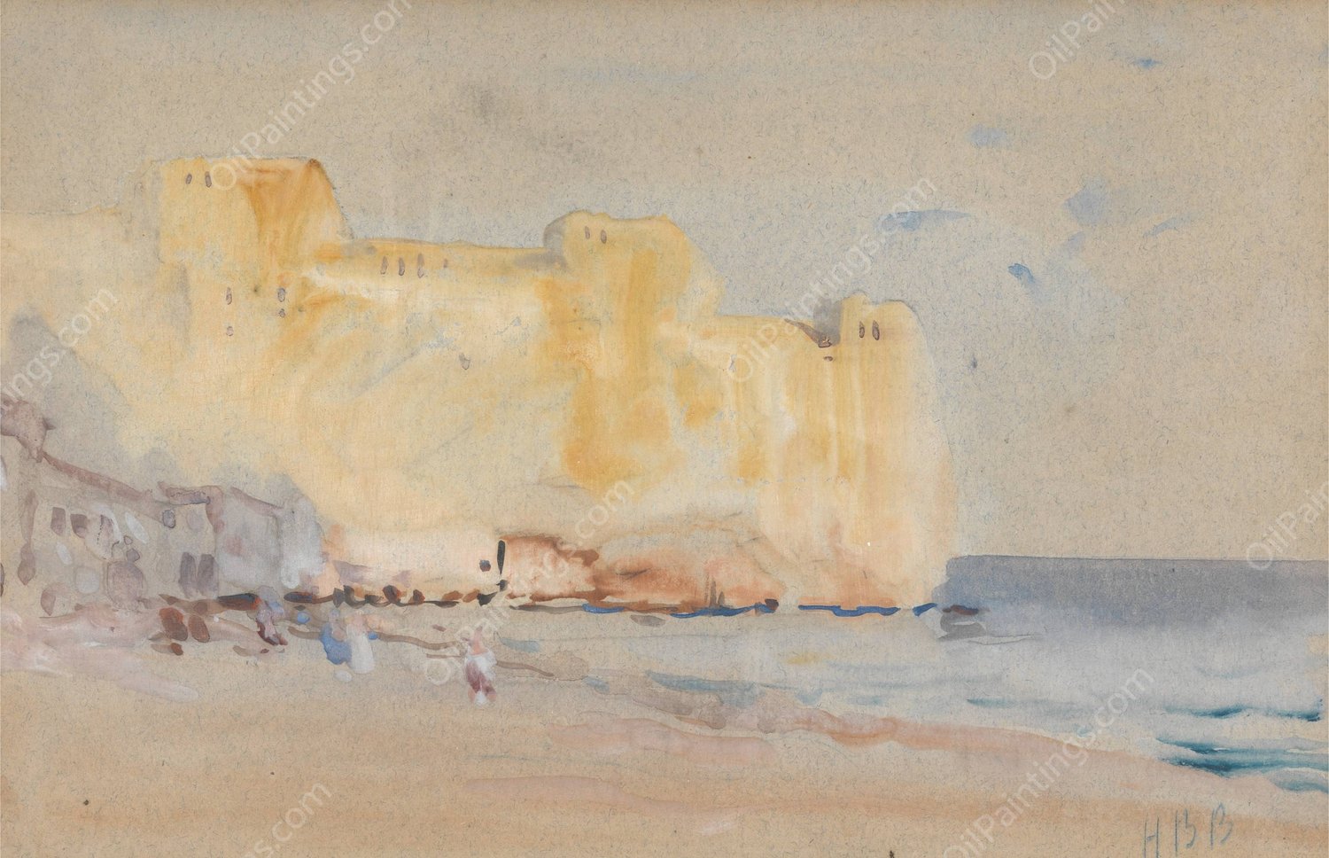 Ancona by Hercules Brabazon Brabazon - Hand-Painted Oil Painting Reproduction