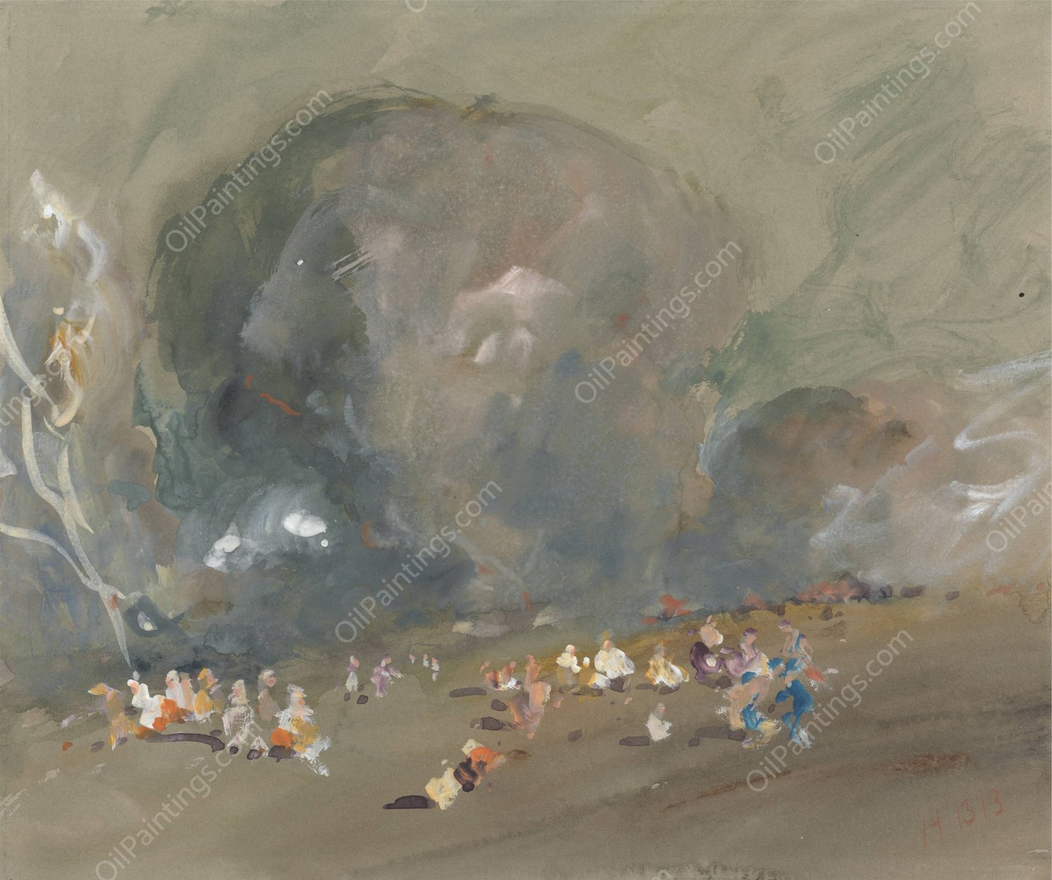 Fete Champetre by Hercules Brabazon Brabazon - Hand-Painted Oil Painting Reproduction