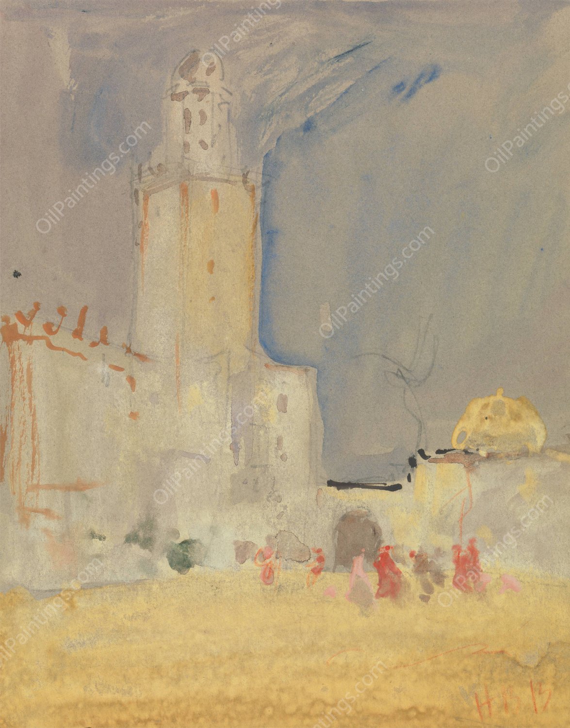 Seville by Hercules Brabazon Brabazon - Hand-Painted Oil Painting Reproduction