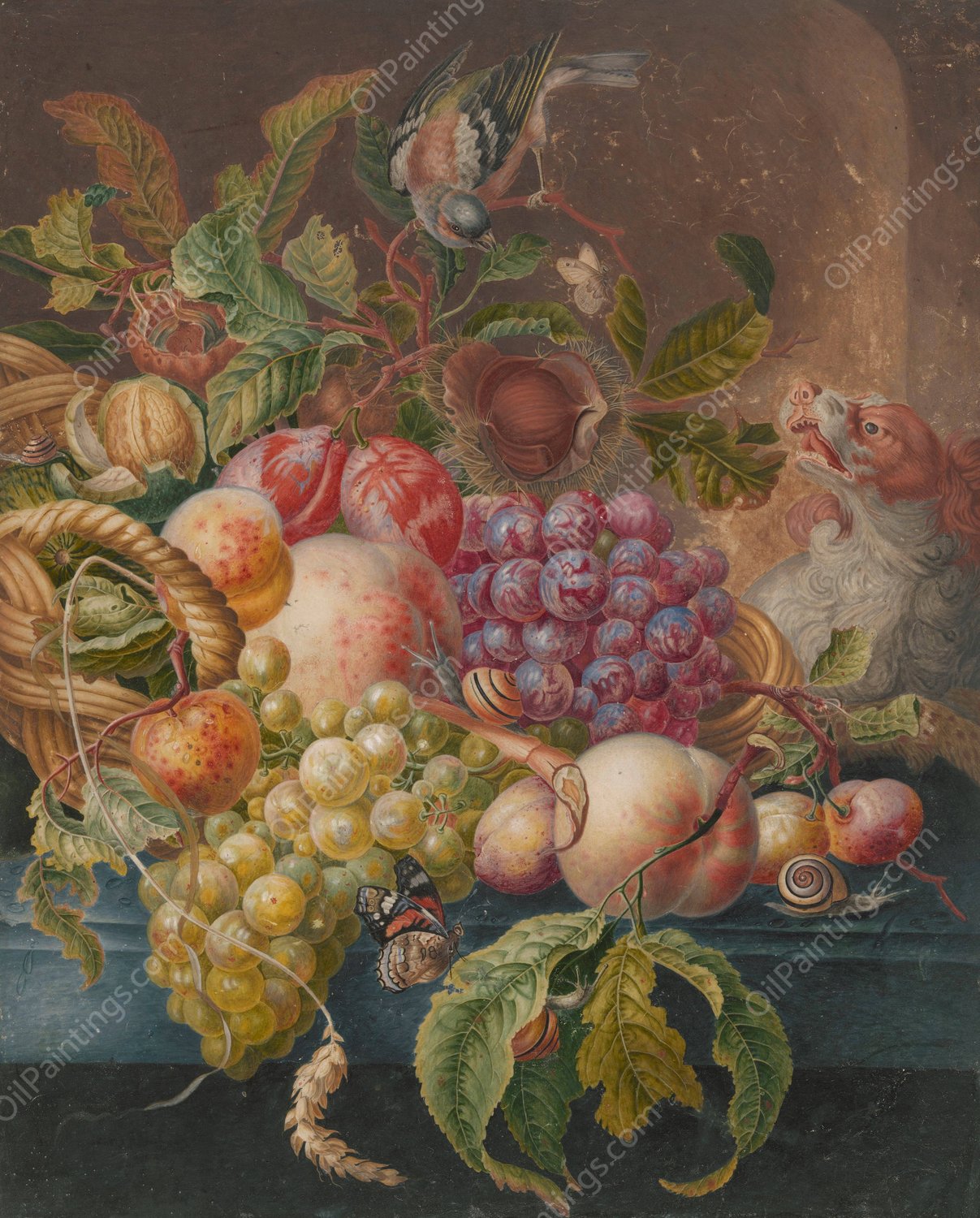 Fruitstilleven  by Herman Henstenburgh - Hand-Painted Oil Painting Reproduction