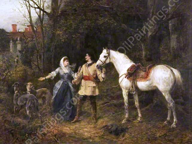 Forewarned by Heywood Hardy - Hand-Painted Oil Painting Reproduction