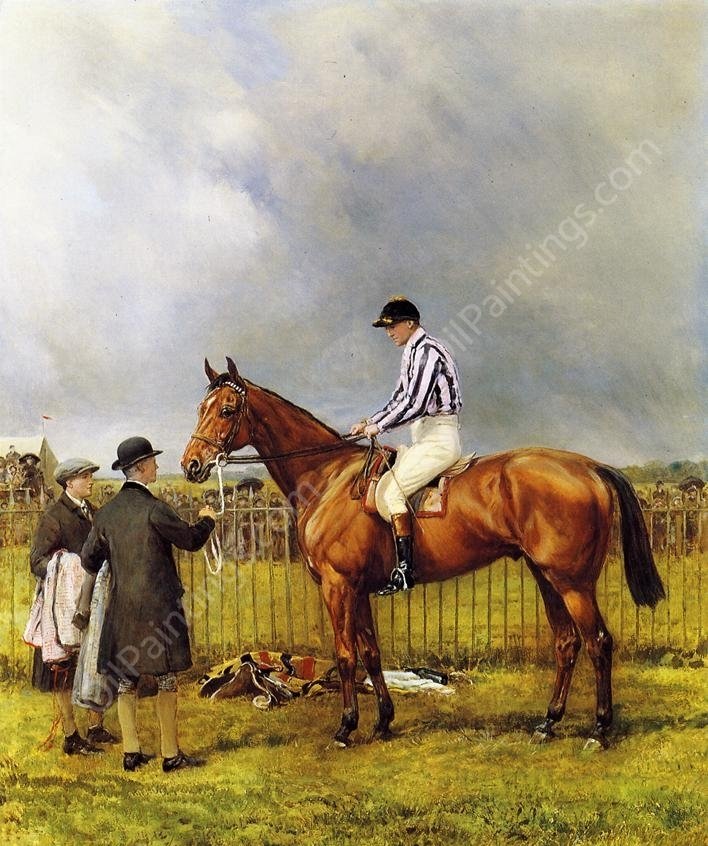 Portrait of Captain F. W. Forester on Denis Auburn by Heywood Hardy - Hand-Painted Oil Painting Reproduction