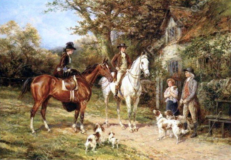 The Prized Puppy by Heywood Hardy - Hand-Painted Oil Painting Reproduction