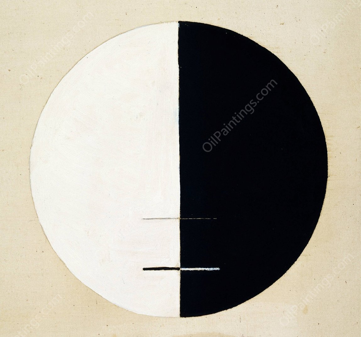 Buddhas Standpoint in the Earthly Life No. 3  by Hilma Af Klint - Hand-Painted Oil Painting Reproduction