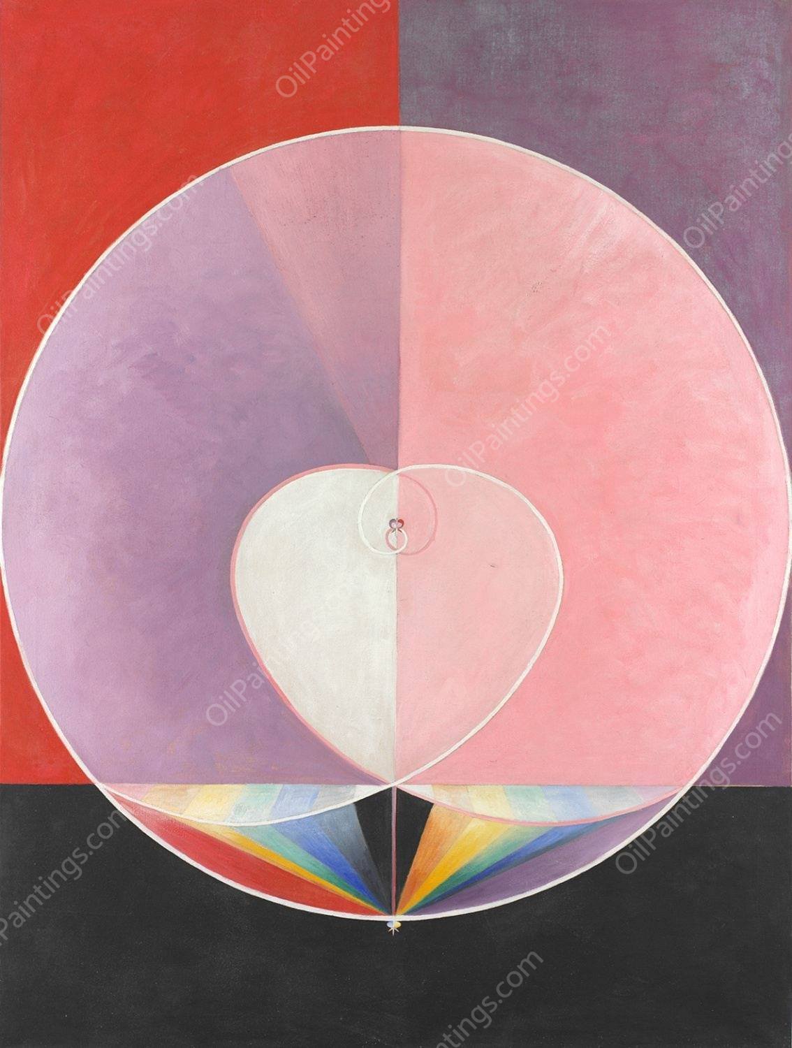 Doves No. 2  by Hilma Af Klint - Hand-Painted Oil Painting Reproduction