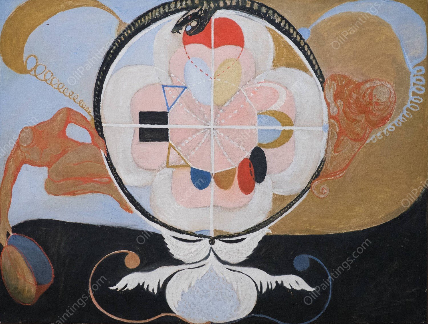 Evolution, No. 13, Group VI  by Hilma Af Klint - Hand-Painted Oil Painting Reproduction